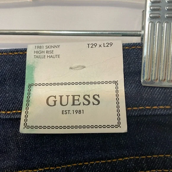 Guess Skinny Jeans Dark Blue Women's Medium - Picture 10 of 10